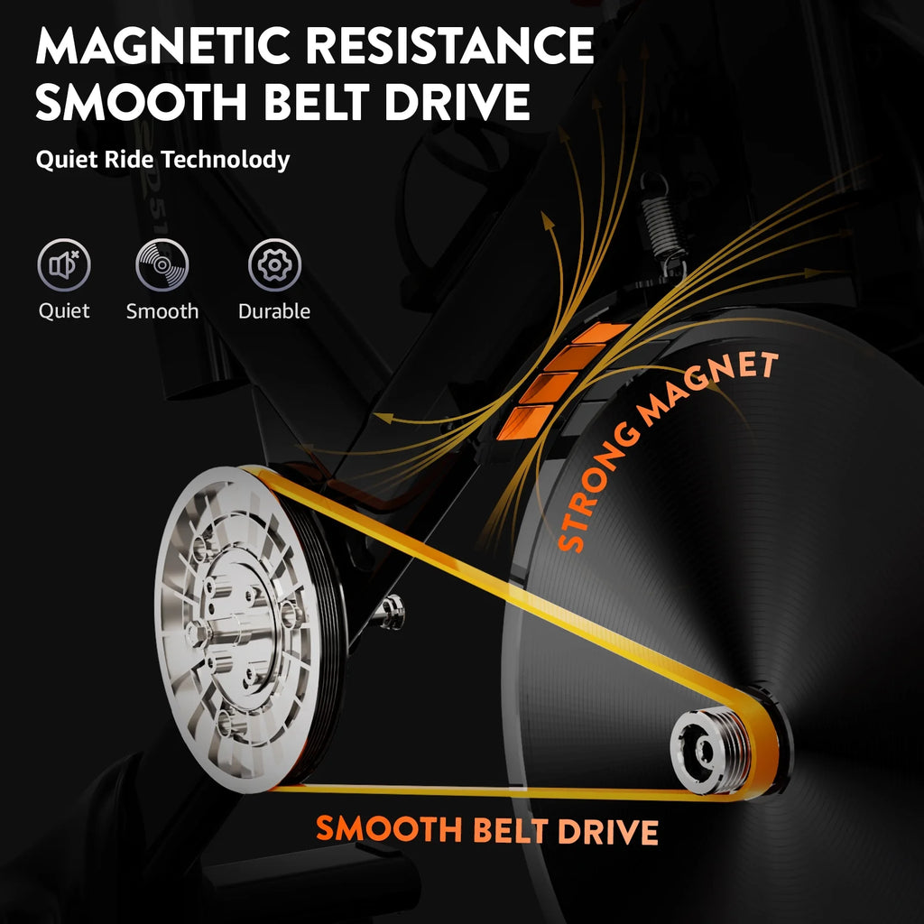 Indoor Cycling Bike with Silent Magnetic Resistance X5851