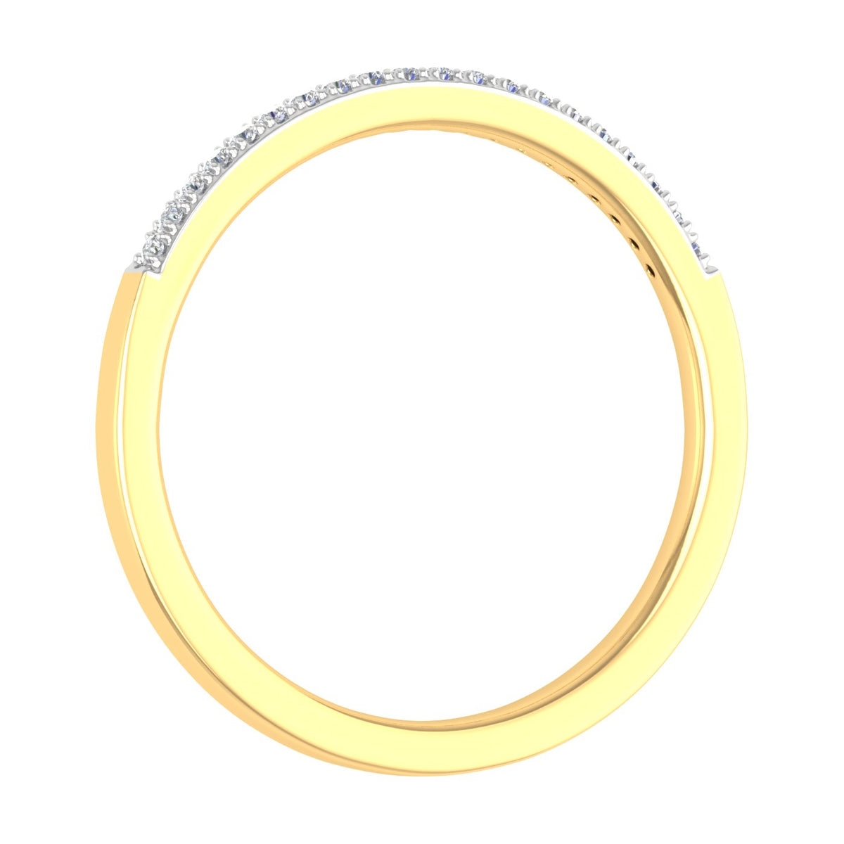 10K Yellow Gold Diamond Stackable Ring N38737