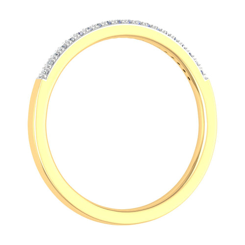 10K Yellow Gold Diamond Stackable Ring N38737
