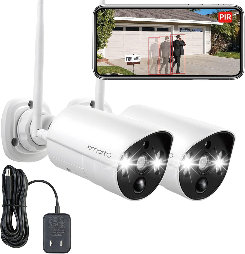 2K HD Wireless Security Camera System with Color Night Vision D10741