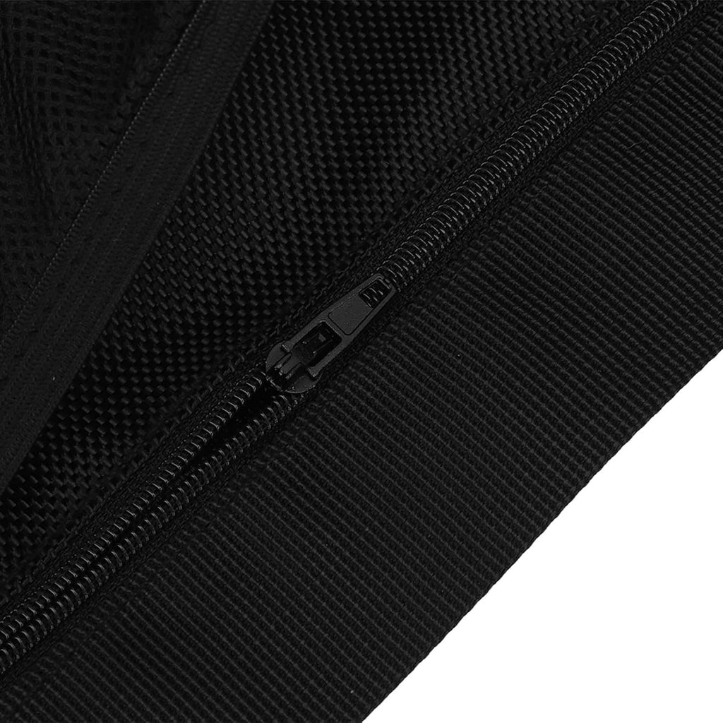 Black Oxford Cloth Waist Belt Bag Pouch U335440