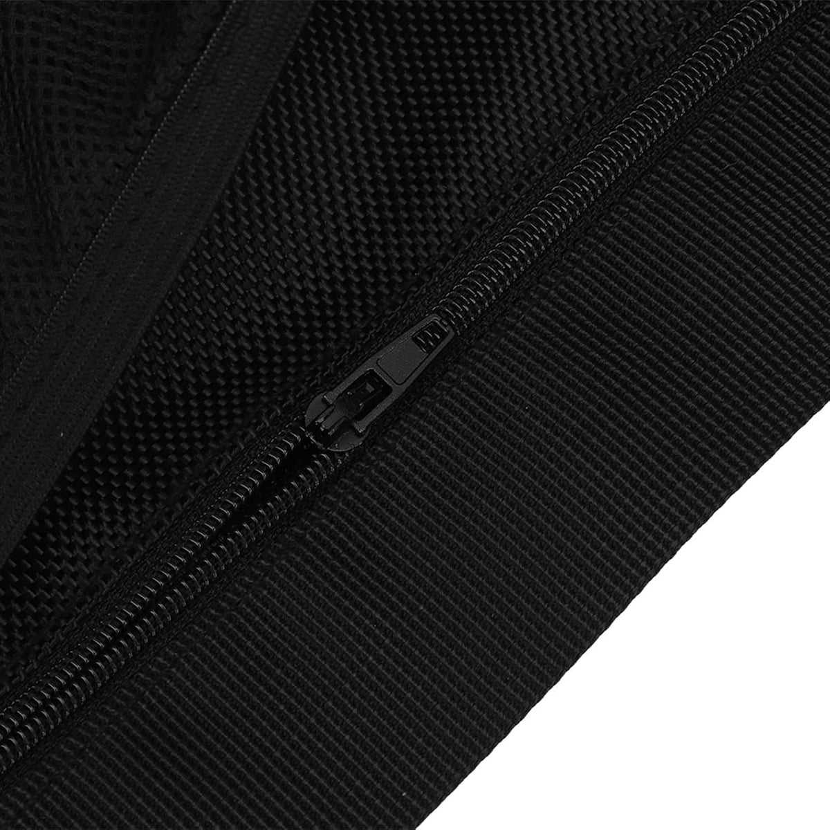 Black Oxford Cloth Waist Belt Bag Pouch U335440