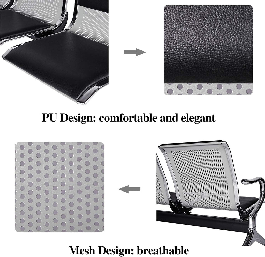 Heavy Duty PU Leather Guest Chairs Q560610