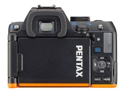 Black/Orange DSLR Camera with 18-50mm & 50-200mm Lenses Y163547
