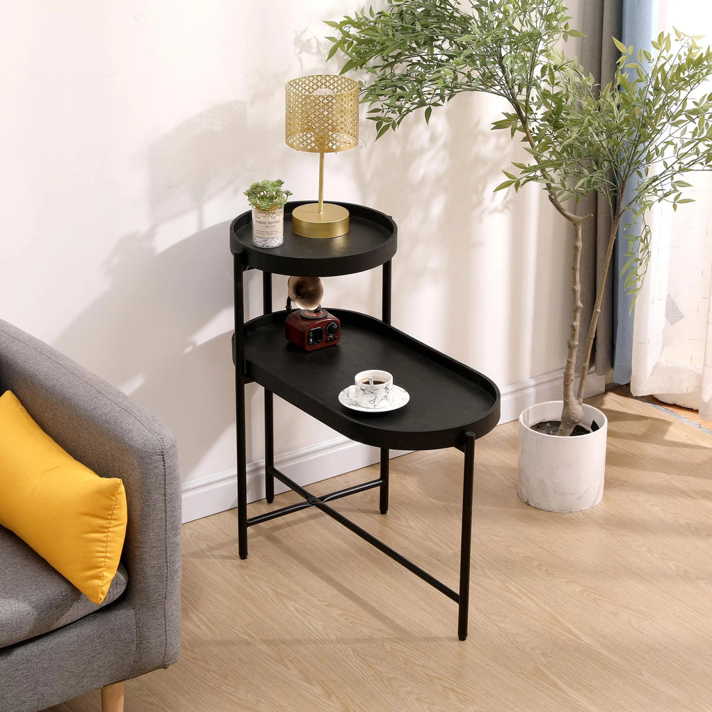 2-Tier Side Table with Storage P4043