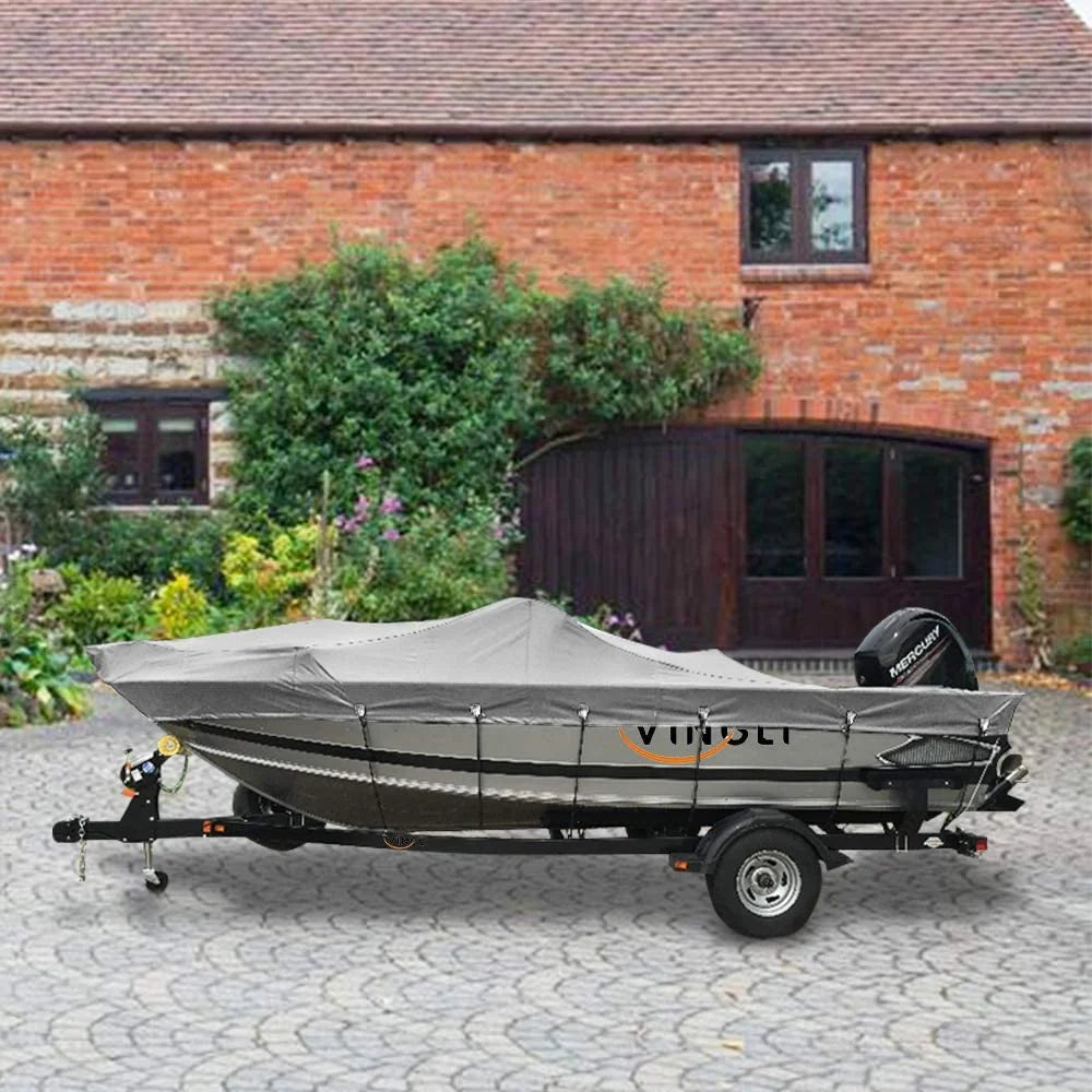 Boat Cover Heavy Duty 600D Polyester Waterproof UV Resistant Marine Grade B28062