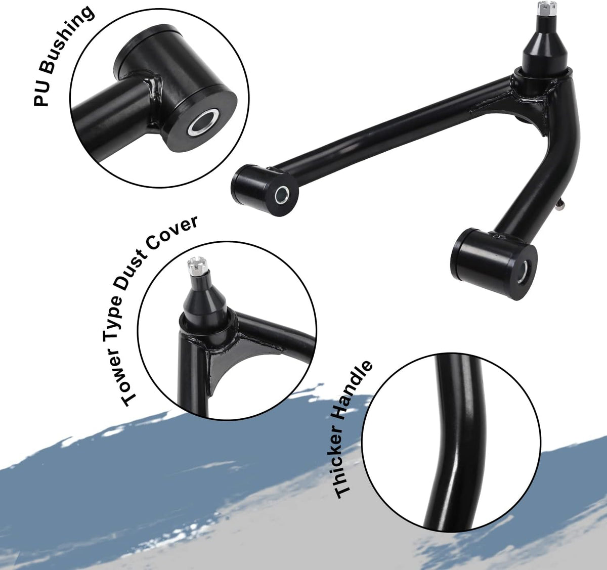 2-4" Upper Control Arm Lift Cast Steel Arms C516524