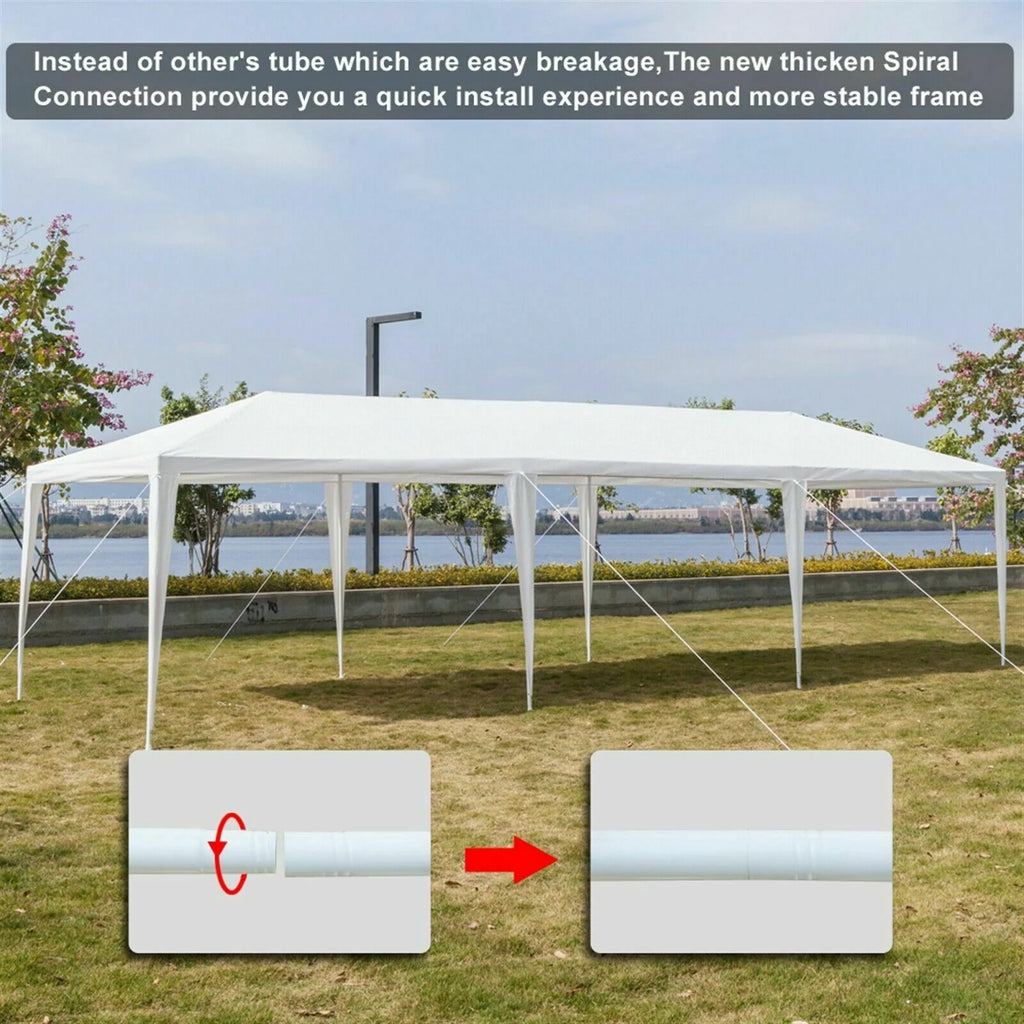 10'x30' Outdoor Canopy Tent with 7 Removable Walls R162