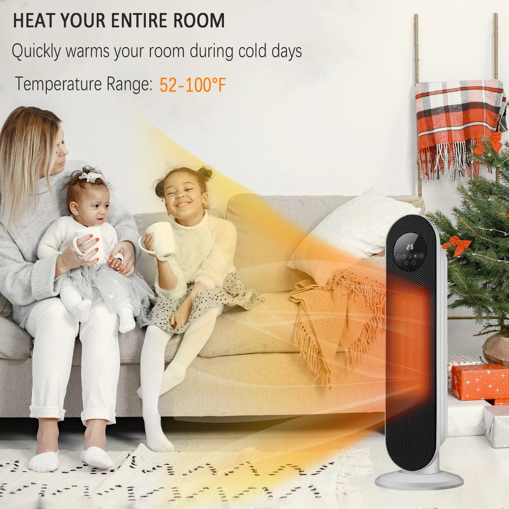 1500W Electric Oscillating Ceramic Tower Heater R69958