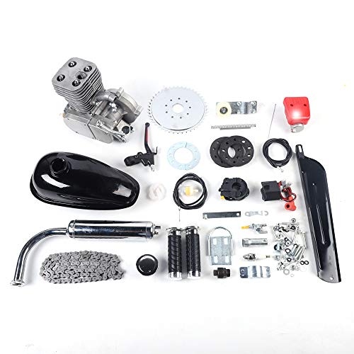 100CC 2-Stroke Gas Motorized Bicycle Engine Kit Black Z7593