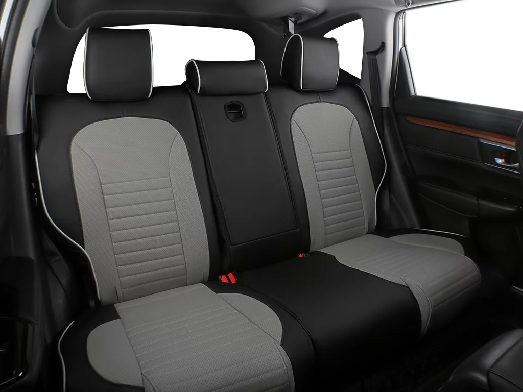 Custom Fit Leather Seat Covers Black/Gray A475353