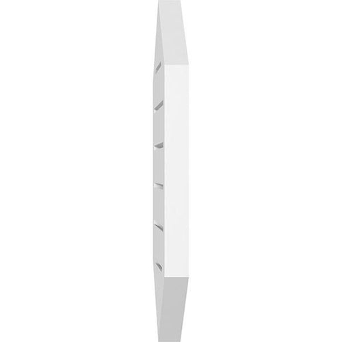 18x22W x 32x22H Vertical Peaked Surface Mount PVC Gable Vent 4/12 Pitch O816620