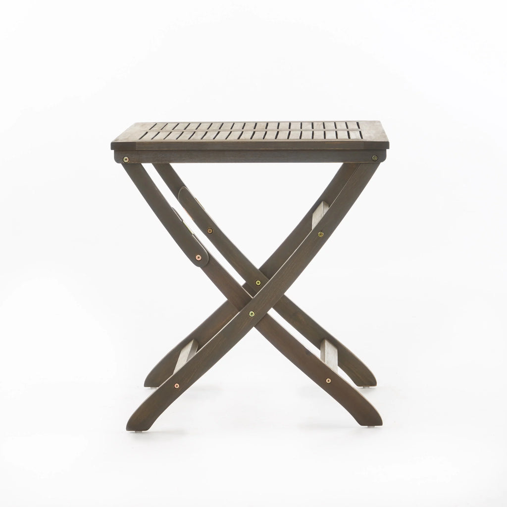 Acacia Wood 3 Piece Folding Bistro Set H526