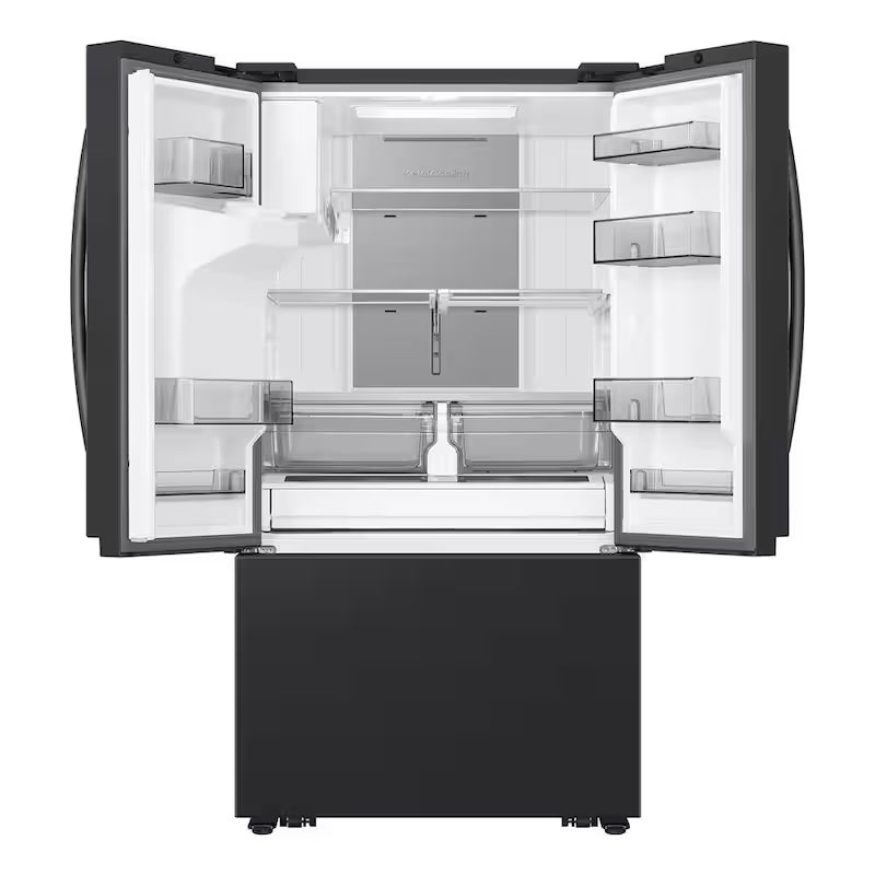 31 cu. ft. 3-Door French Door Refrigerator with Four Types of Ice in Matte Black Steel G765901