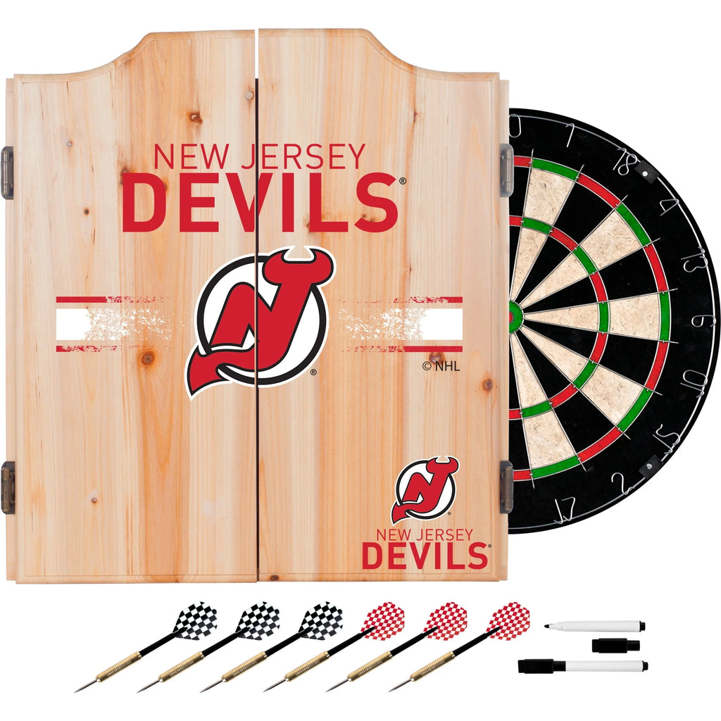 Dart Cabinet Set with Darts and Board F64563