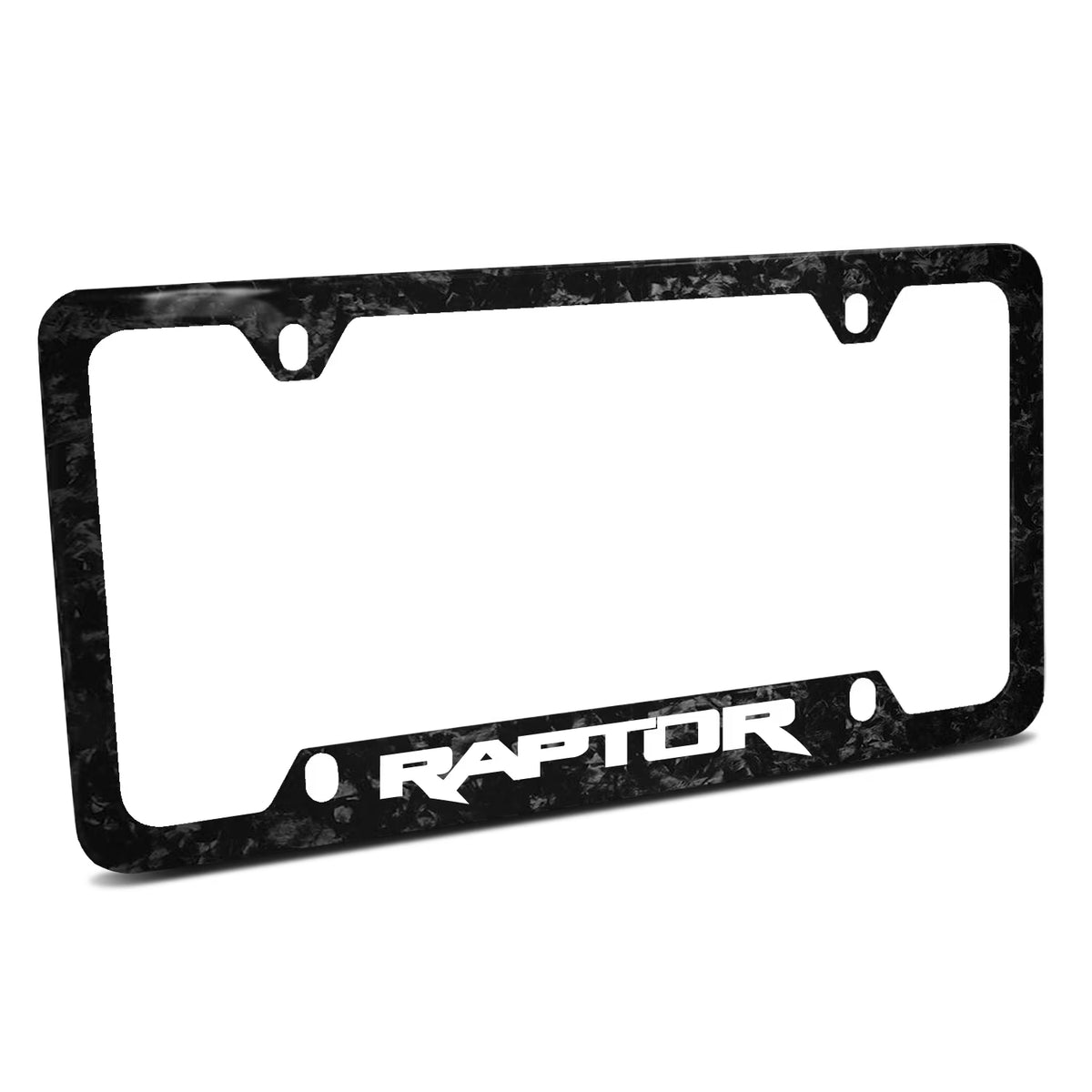 Black Forged Carbon Fiber License Plate Frame M654