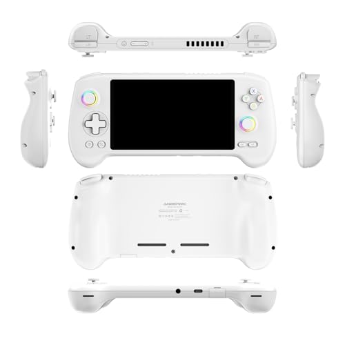 Handheld Retro Gaming Console 5.48” AMOLED Display Android 14 8K TV Output Portable Video Game Console White 512G F9048