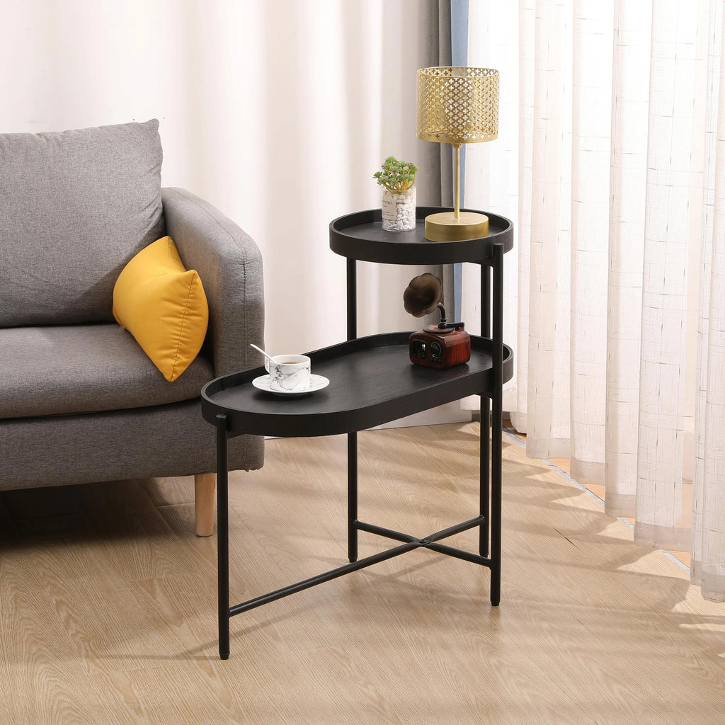 2-Tier Side Table with Storage P4043