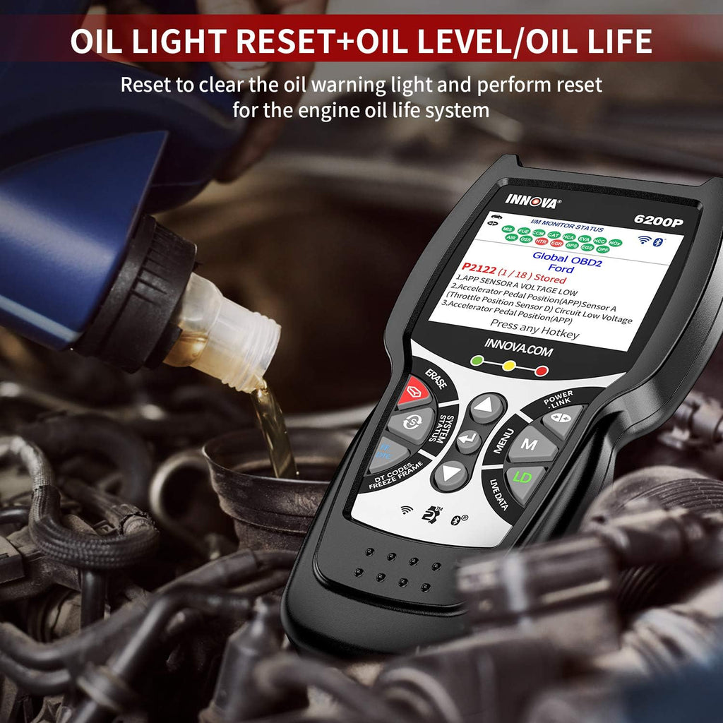 OBD2 Scanner Code Reader with Battery Reset Oil Light Reset I9132