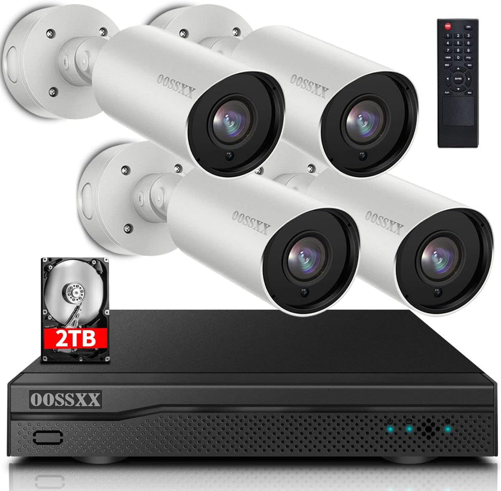 8 Channel POE Security Camera System with 4 IP67 Waterproof Cameras E120