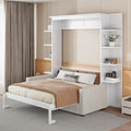 Queen Size Gray Murphy Bed with Sofa Cushion T77363