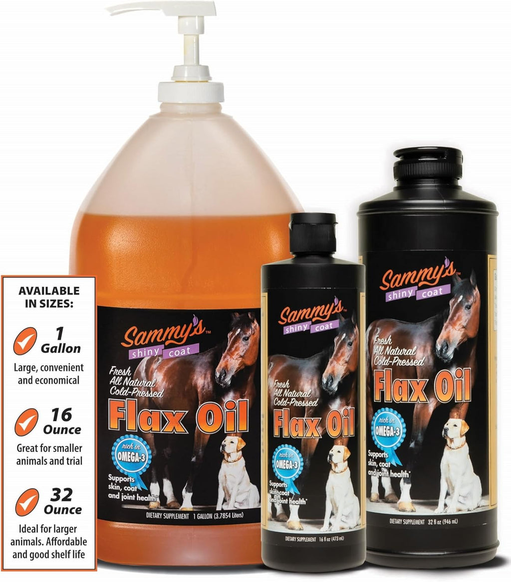 Pure Flaxseed Oil for Horses, 1 Gallon Q1772