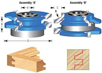 Carbide Tipped 3-Wing Reversible Stile & Rail E550