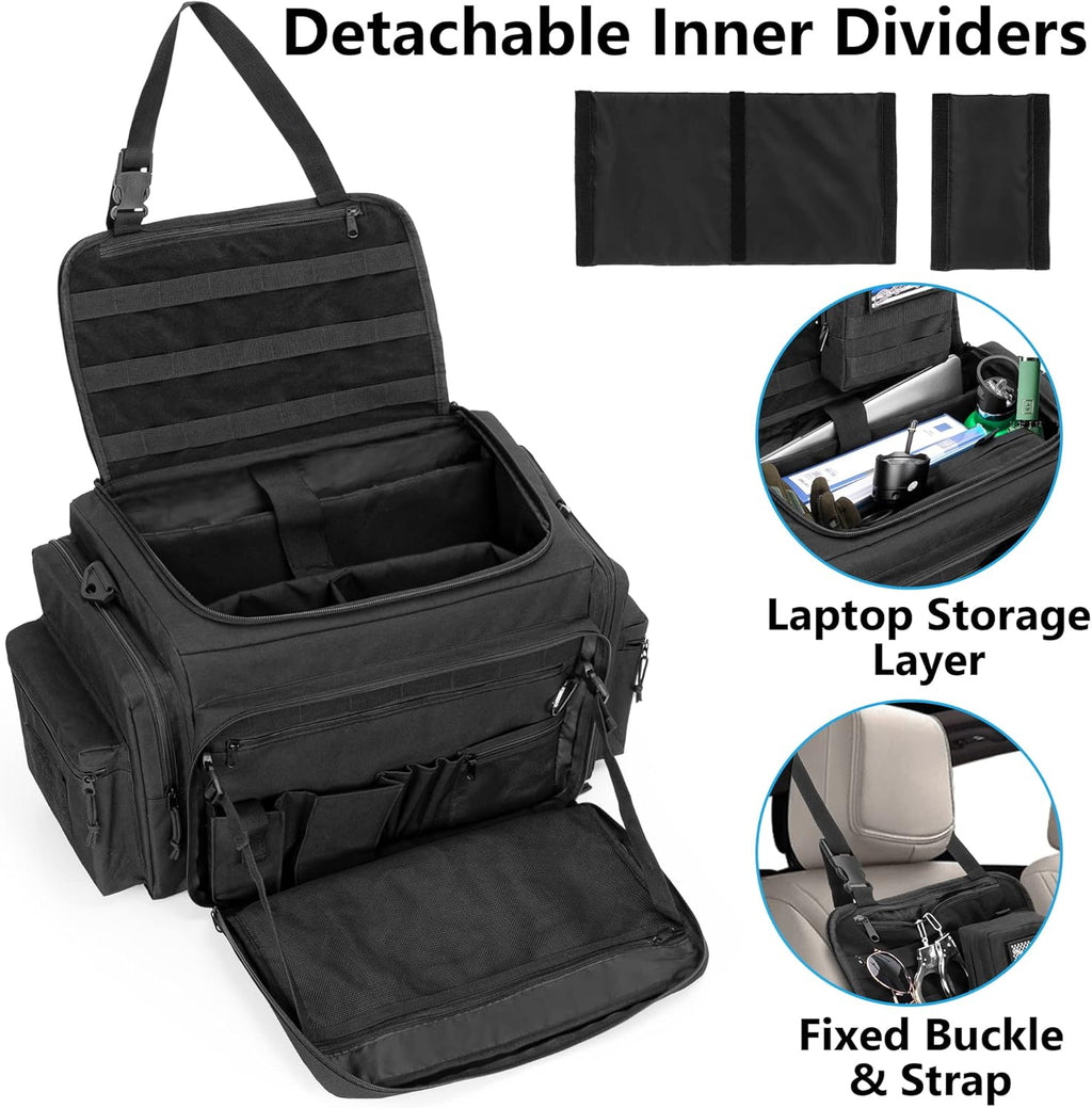 Black MOLLE Compatible Patrol Bag O270929
