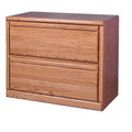 Golden Oak 2-Drawer Lateral Filing Cabinet O792