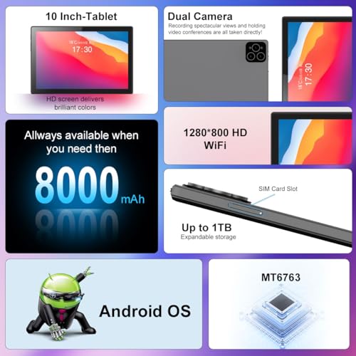 12GB+512GB 4G LTE Android 13 Tablet with SIM Card Slot P5810