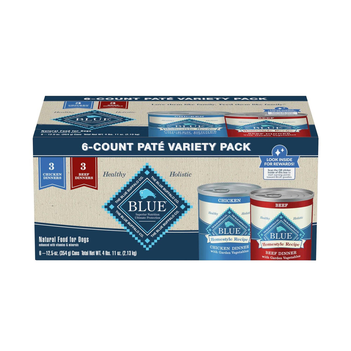 Blue Buffalo Homestyle Recipe Variety Pack Wet Dog Food A5705