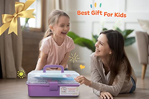 Kids Craft Kit in a Plastic Craft Box Organizer D42953