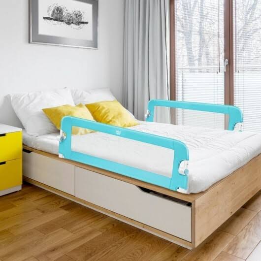 Blue Breathable Baby Swing Bed Rail Guard W55554