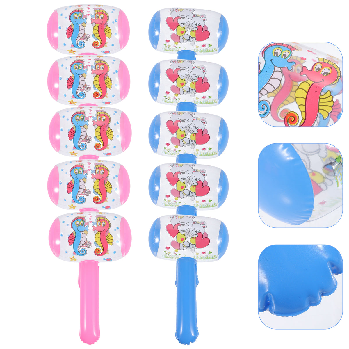 48 Pcs Inflatable Hammers Toys with Bell H874587