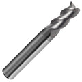 16mm Carbide End Mill, 3 Flute, 45° Helix, Bright Uncoated, 26mm LOC, 44mm Reach G99931