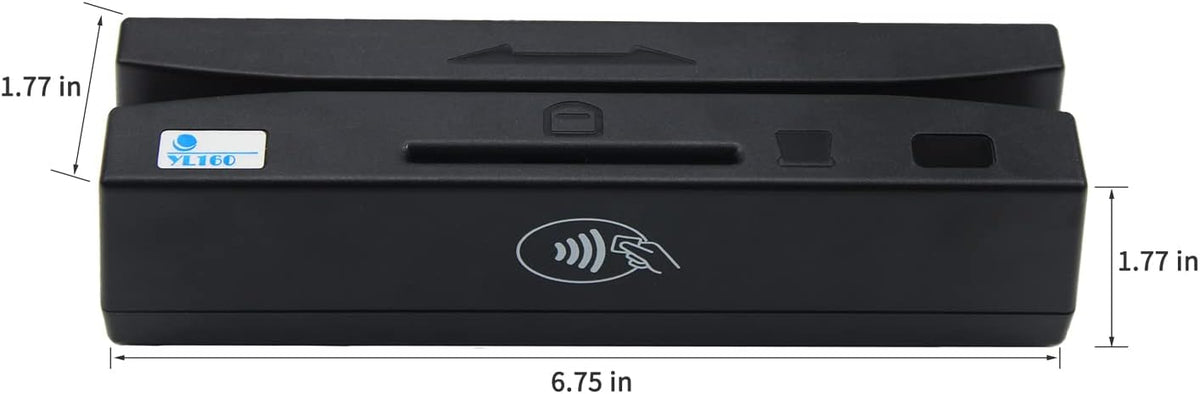 USB 4 in 1 Magnetic Card Reader with EMV Chip, PSAM, NFC Card Reader Writer Y784