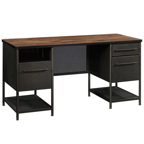 2 Piece Furniture Set with Executive Desk and 3-Drawer Metal Chest U7320