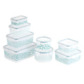 16-Piece Green Floral Food Storage Set F3425
