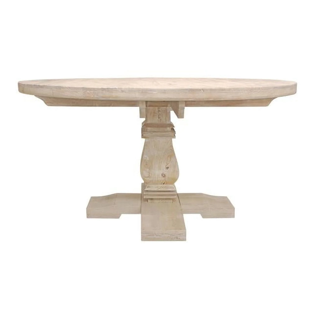 58" Round Solid Mango Wood Dining Table J51836