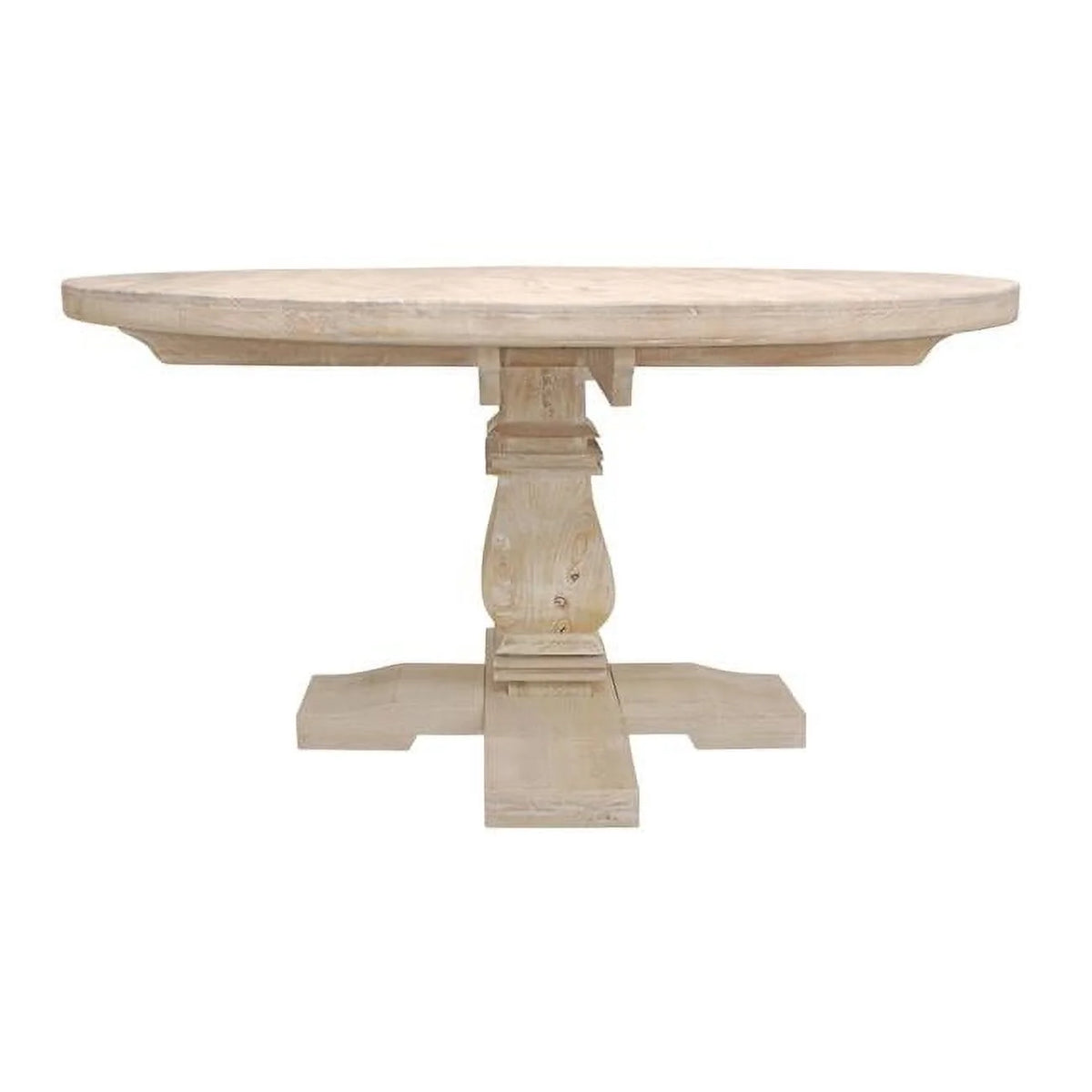 58" Round Solid Mango Wood Dining Table J51836