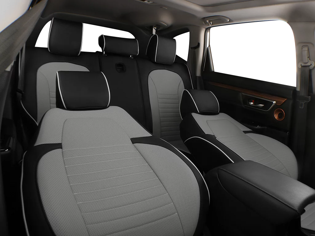 Custom Fit Leather Seat Covers Black/Gray A475353