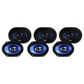 6 x 8 360 Watt 3-Way Car Coaxial Speakers F53663