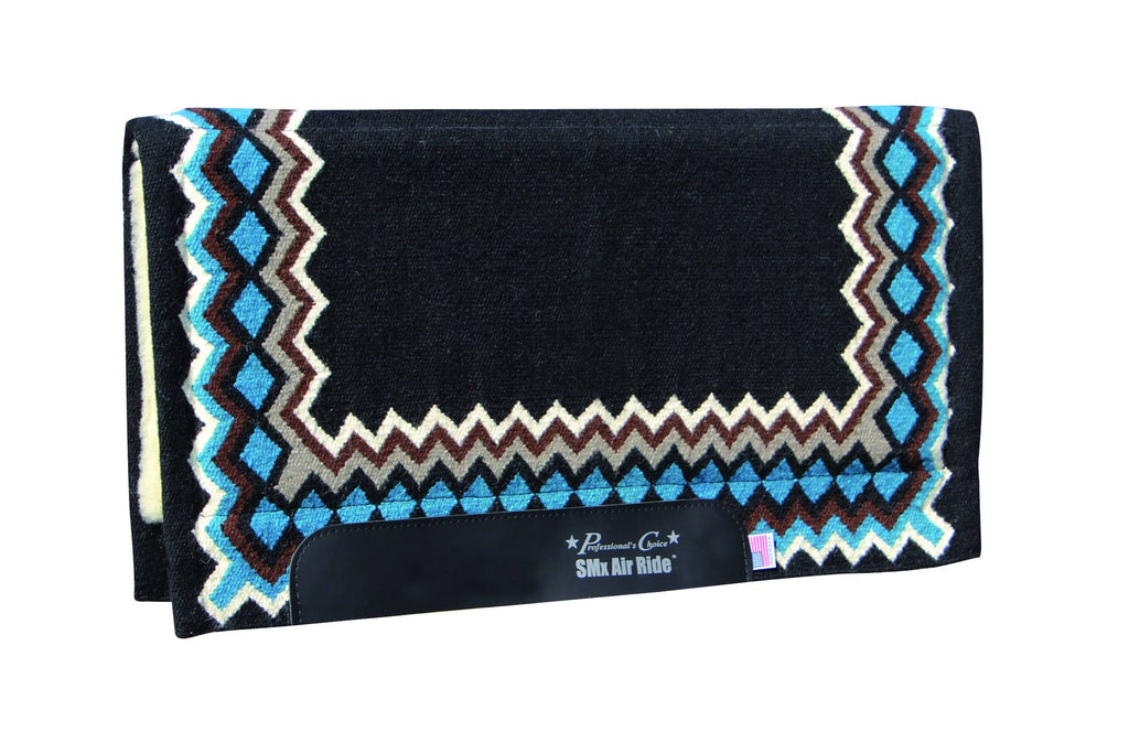 Black Teal Western Horse Saddle Pad I532