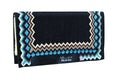 Black Teal Western Horse Saddle Pad I532