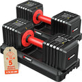 Adjustable Dumbbells Set of 2 with Anti-Slip Handle D80335