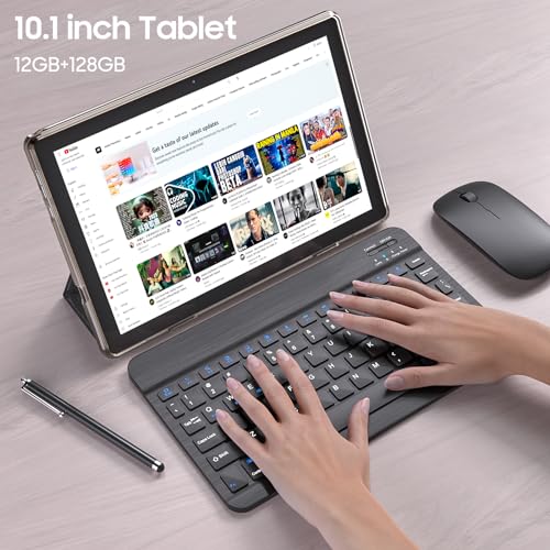 10 Inch 18GB RAM+128GB ROM 2TB Expandable Tablet PC with Keyboard Case Mouse Stylus O612727