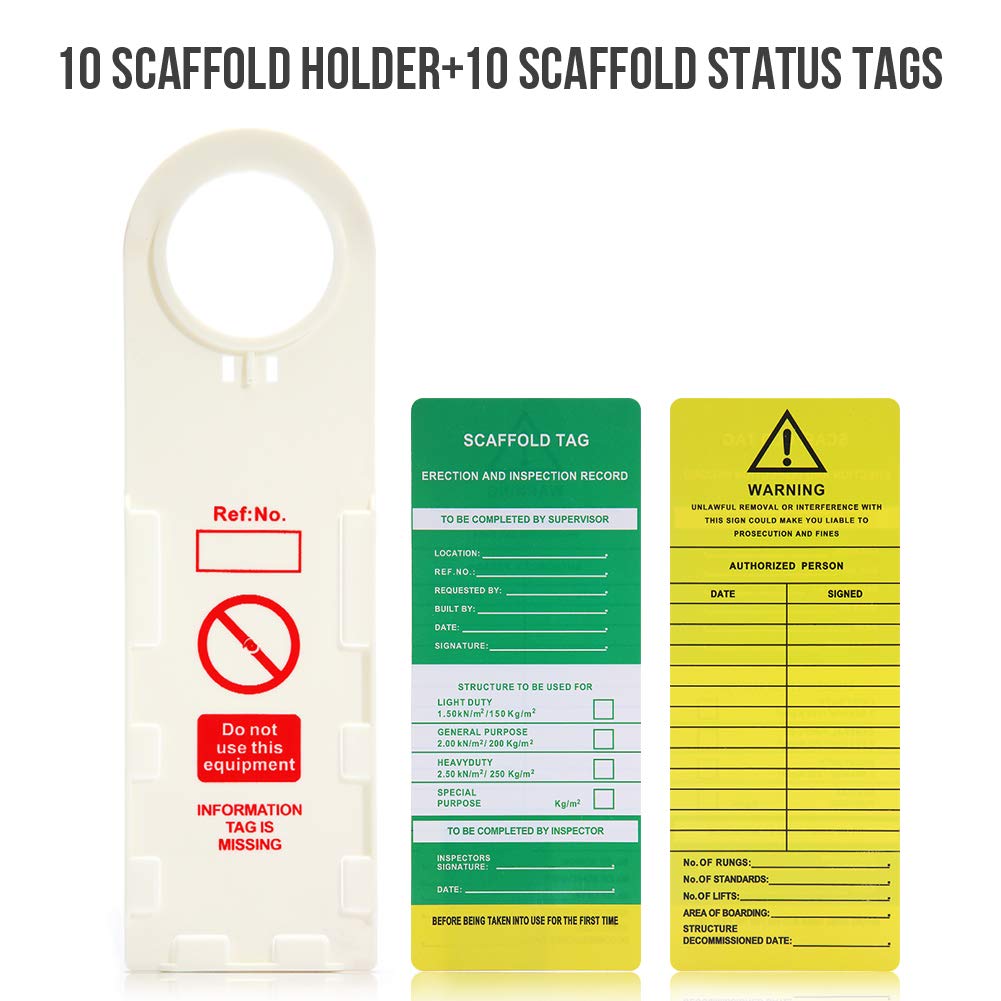 Scaffold Safety Inspection Tags 10 Pcs H239