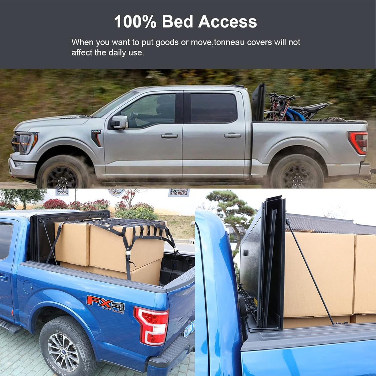 Hard Folding Truck Bed Tonneau Cover L4754