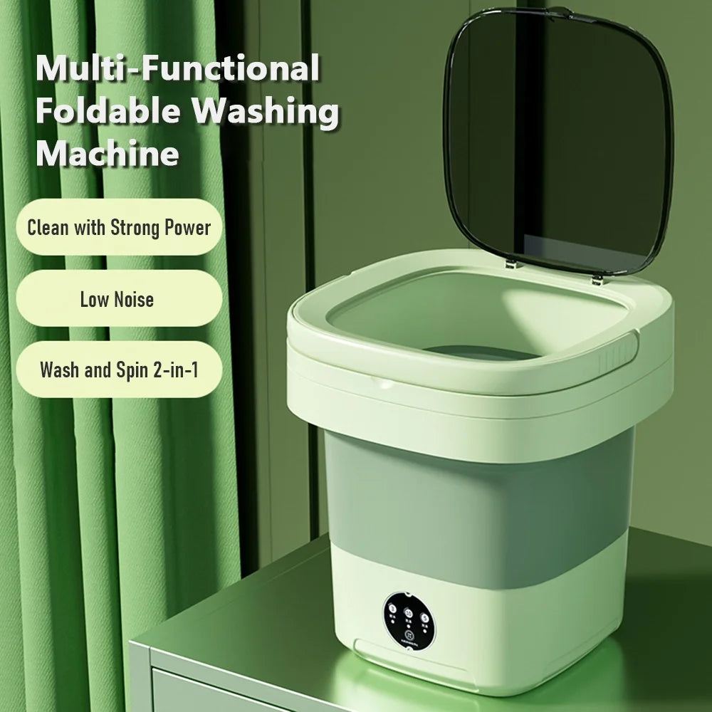 Portable Spin Dryer with Drain Basket and Drain Hose L26912