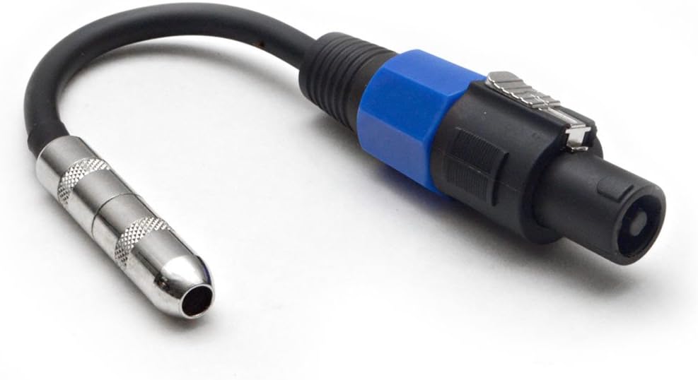 4 Pack 1/4 TS Female to Speakon Adapter Patch Speaker Cable D843